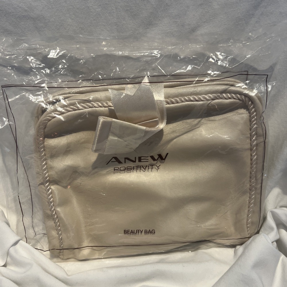ANEW POSITIVITY‎ 2000 Vintage Avon Beauty Makeup-Cosmetic Bag SEALED!